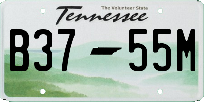TN license plate B3755M