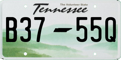 TN license plate B3755Q