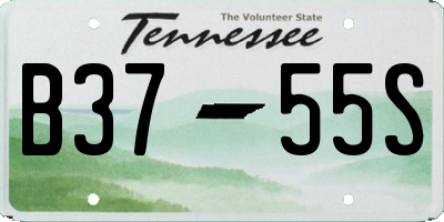 TN license plate B3755S