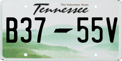 TN license plate B3755V