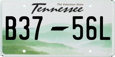 TN license plate B3756L