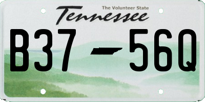 TN license plate B3756Q