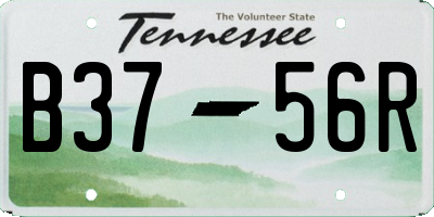 TN license plate B3756R