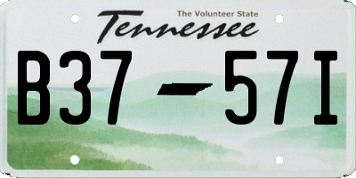 TN license plate B3757I