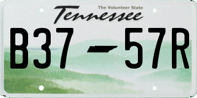 TN license plate B3757R