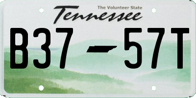 TN license plate B3757T