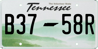 TN license plate B3758R