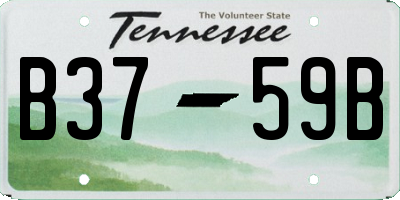 TN license plate B3759B