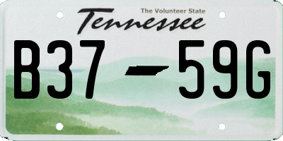 TN license plate B3759G