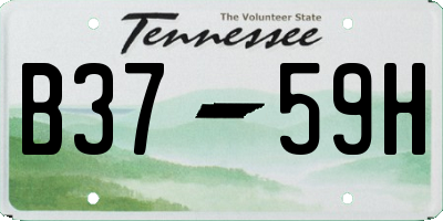 TN license plate B3759H