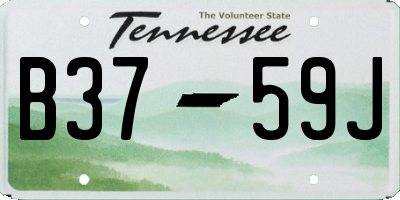 TN license plate B3759J