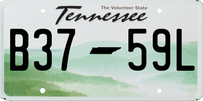 TN license plate B3759L