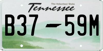 TN license plate B3759M