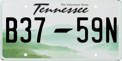 TN license plate B3759N
