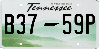TN license plate B3759P