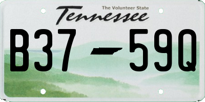 TN license plate B3759Q