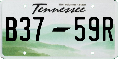 TN license plate B3759R
