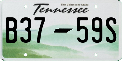 TN license plate B3759S