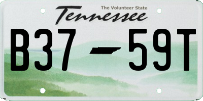 TN license plate B3759T