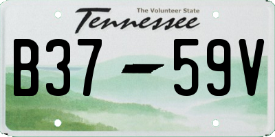TN license plate B3759V