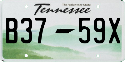 TN license plate B3759X