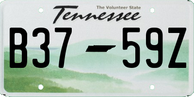 TN license plate B3759Z
