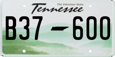TN license plate B3760O