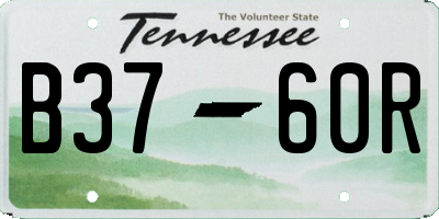 TN license plate B3760R