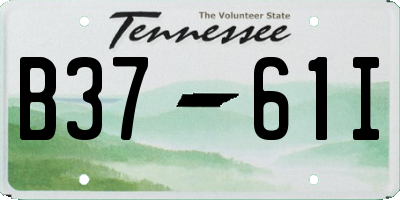 TN license plate B3761I