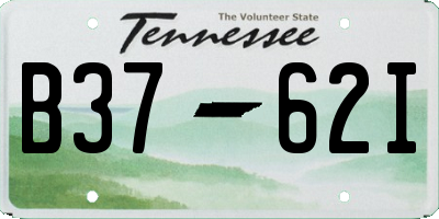 TN license plate B3762I