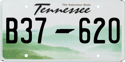 TN license plate B3762O