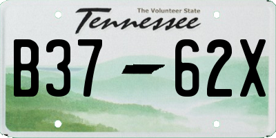 TN license plate B3762X