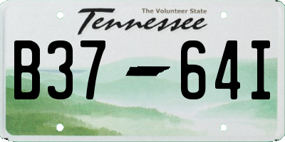 TN license plate B3764I