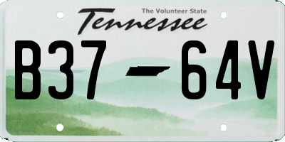 TN license plate B3764V