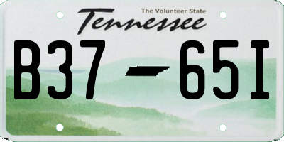 TN license plate B3765I