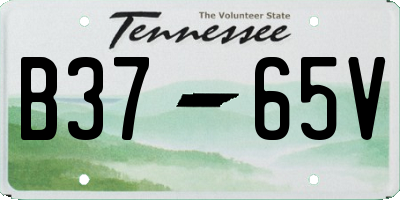 TN license plate B3765V