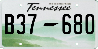 TN license plate B3768O