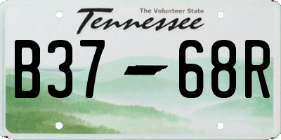 TN license plate B3768R