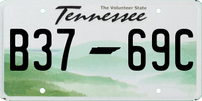TN license plate B3769C