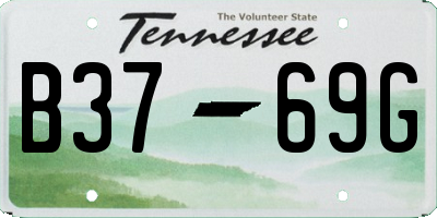 TN license plate B3769G