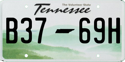 TN license plate B3769H