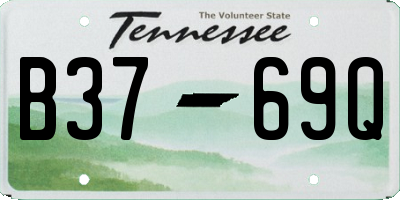 TN license plate B3769Q
