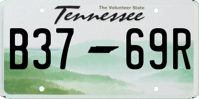 TN license plate B3769R