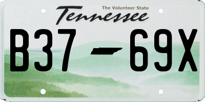 TN license plate B3769X
