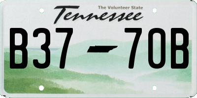 TN license plate B3770B