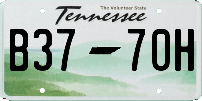 TN license plate B3770H