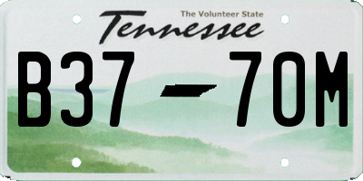 TN license plate B3770M