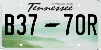 TN license plate B3770R