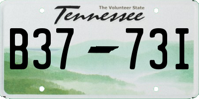 TN license plate B3773I