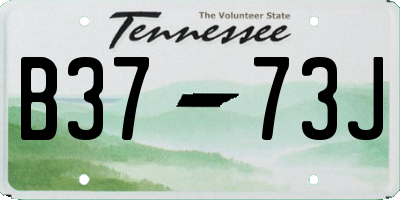 TN license plate B3773J